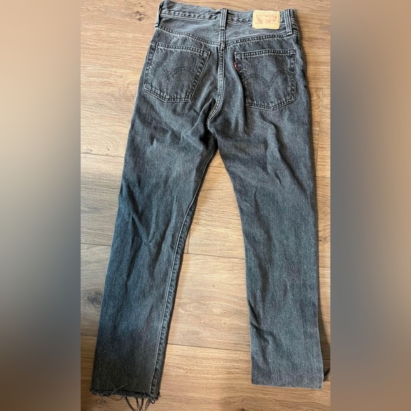 Levi 501 Wide Leg Jeans sz 24 - Picture 2 of 4